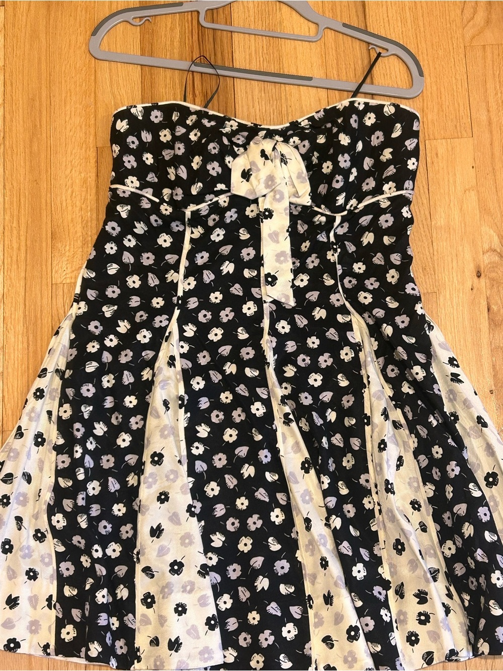 Maeve Strapless Bow-Front Swing Mini Dress - Picture 2 of 4